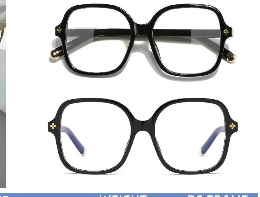 Representative eyewear frame sample; material assignment pending confirmation