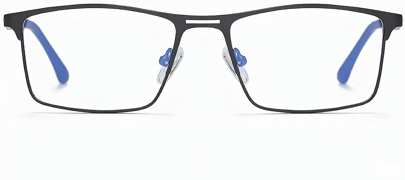 Full Rim Metal Eyeglass Frames Wholesale, front view, 55-18-140 mm