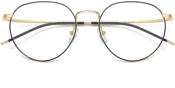 Metal Eyeglass Frames with Spring Hinges Wholesale, front view, 52-18-138 mm