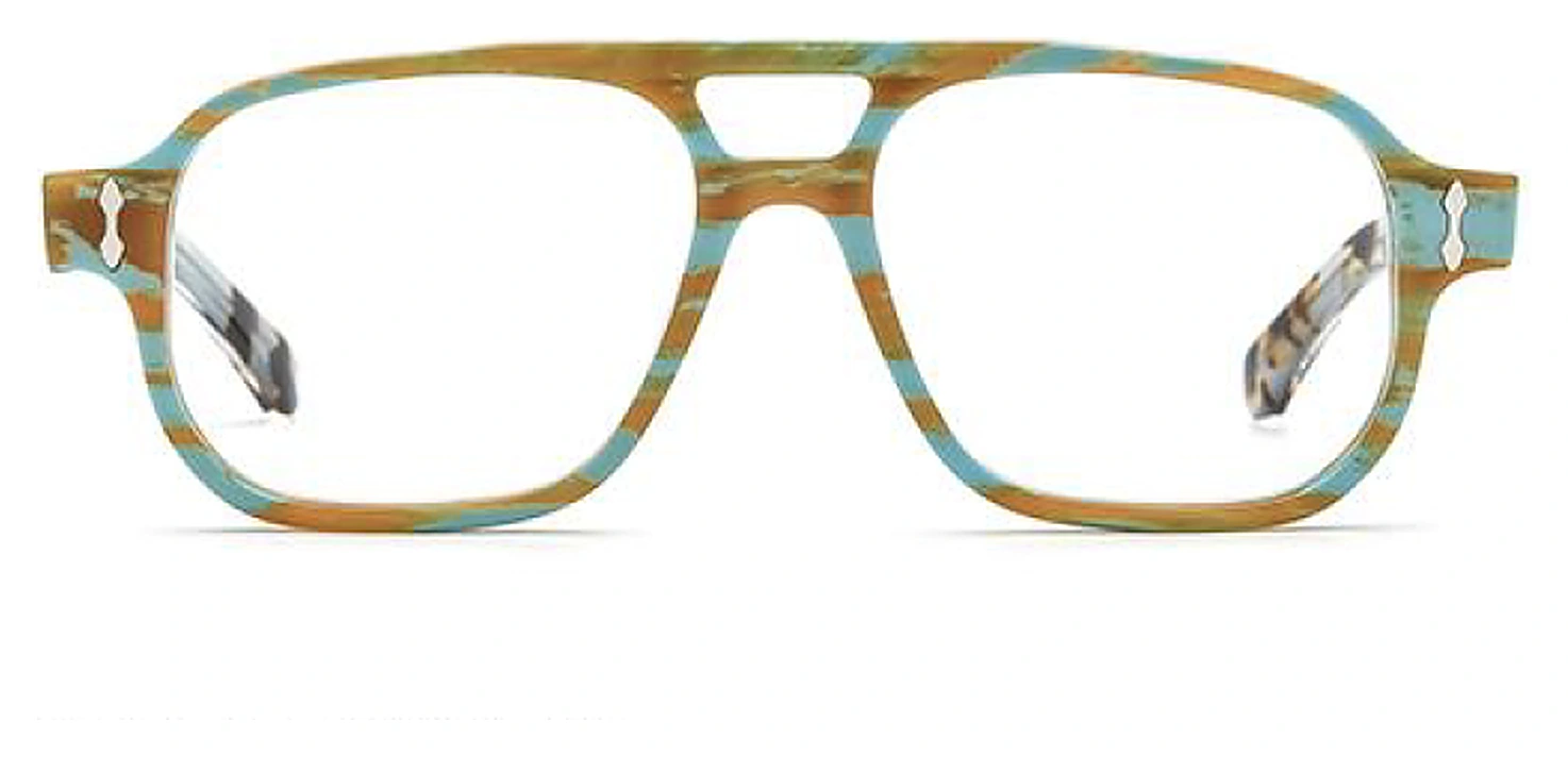Olive Acetate Square Eyeglass Frames Wholesale, front view, 55-17-148 mm