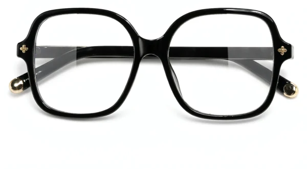 Oversized Square PC Eyeglass Frames Wholesale, front view, 57-17-145 mm