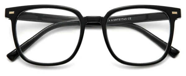 Square Keyhole Reading Glasses Wholesale, front view, 51-20-142 mm