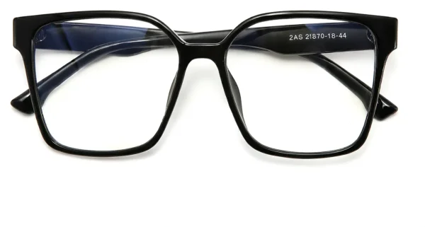 Square PC Eyeglass Frames Wholesale, front view, 57-17-148 mm