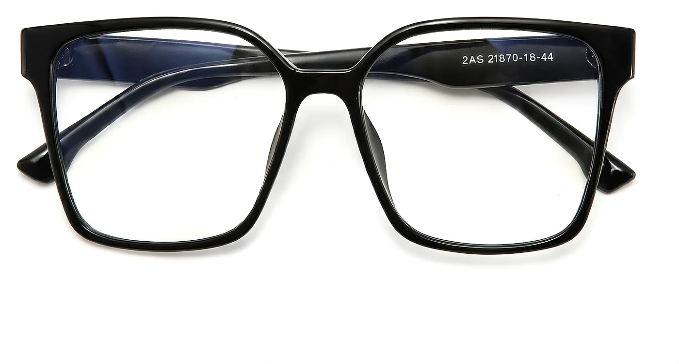 Square PC Eyeglass Frames Wholesale, front view, 57-17-148 mm