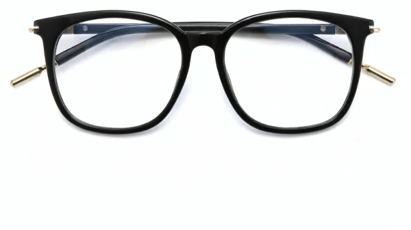 Square PC Metal Eyeglass Frames Wholesale, front view, 54-18-150 mm